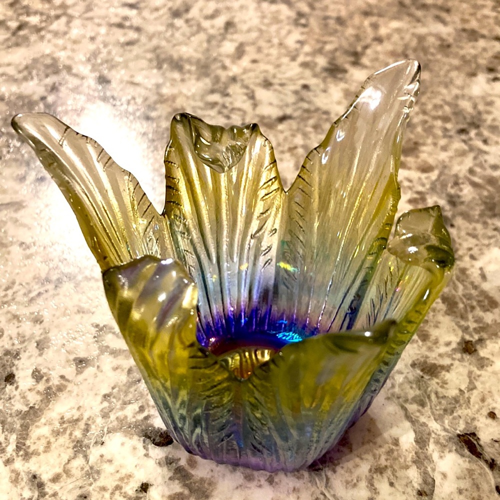 Glass flower petal